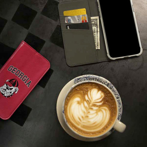 University of Georgia Bulldogs Logo iPhone 15 Pro Folio Case
